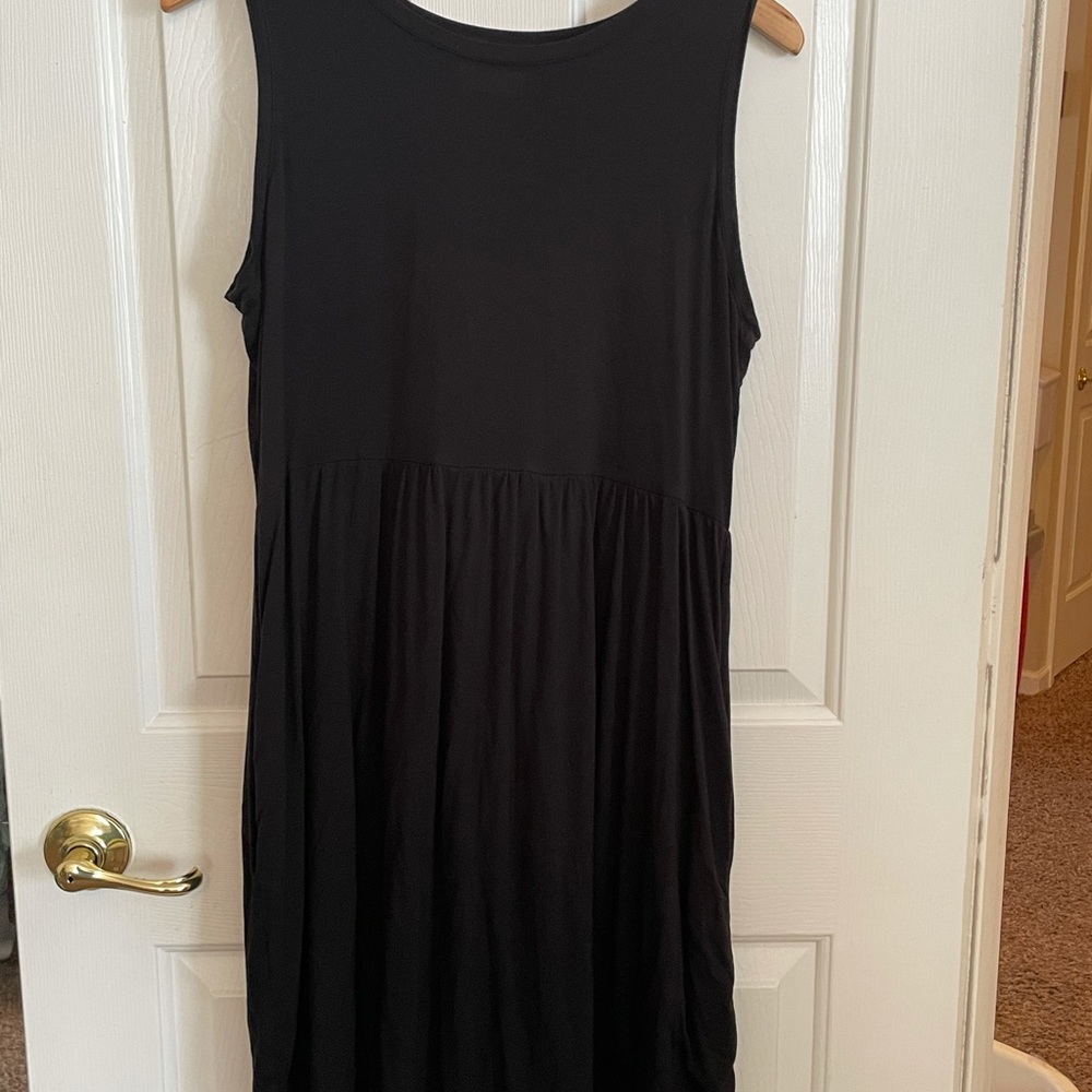 Maurice black sleeveless dress